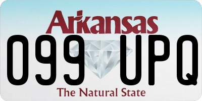 AR license plate 099UPQ
