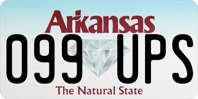 AR license plate 099UPS