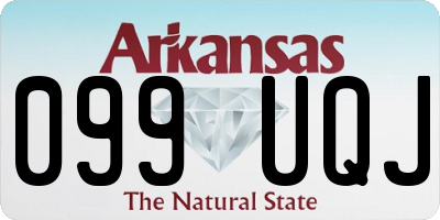 AR license plate 099UQJ