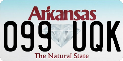 AR license plate 099UQK