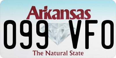AR license plate 099VFO