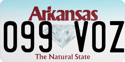 AR license plate 099VOZ