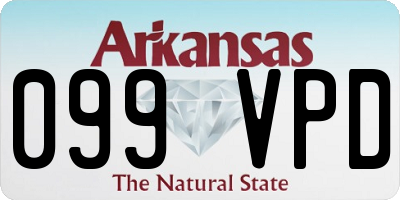 AR license plate 099VPD
