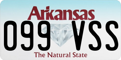 AR license plate 099VSS