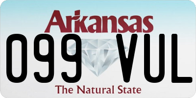 AR license plate 099VUL
