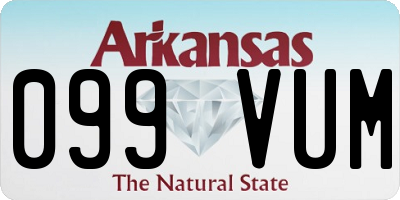 AR license plate 099VUM