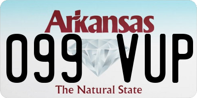 AR license plate 099VUP