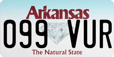 AR license plate 099VUR