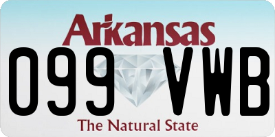 AR license plate 099VWB