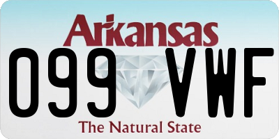 AR license plate 099VWF