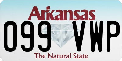 AR license plate 099VWP