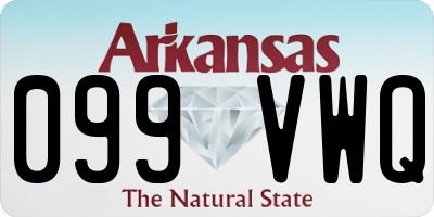 AR license plate 099VWQ
