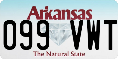 AR license plate 099VWT