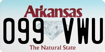 AR license plate 099VWU