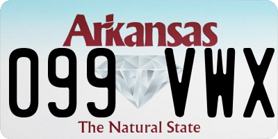 AR license plate 099VWX