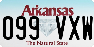 AR license plate 099VXW