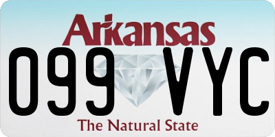 AR license plate 099VYC