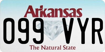 AR license plate 099VYR