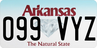 AR license plate 099VYZ