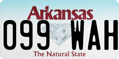 AR license plate 099WAH