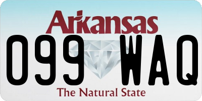 AR license plate 099WAQ