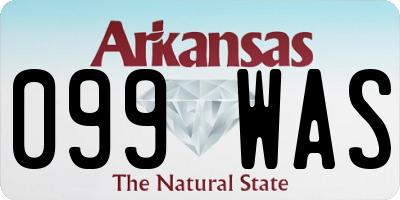 AR license plate 099WAS