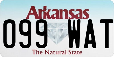 AR license plate 099WAT