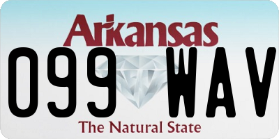 AR license plate 099WAV