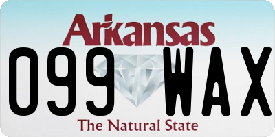 AR license plate 099WAX