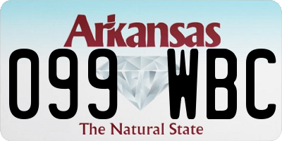AR license plate 099WBC