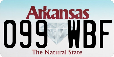 AR license plate 099WBF