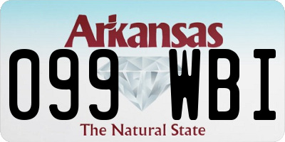 AR license plate 099WBI