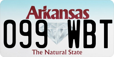 AR license plate 099WBT