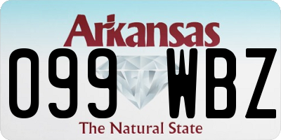 AR license plate 099WBZ