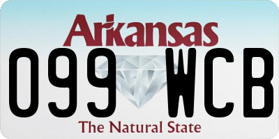 AR license plate 099WCB