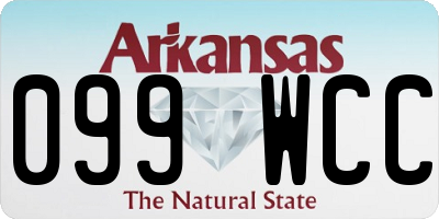 AR license plate 099WCC