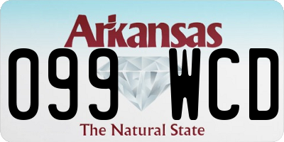 AR license plate 099WCD