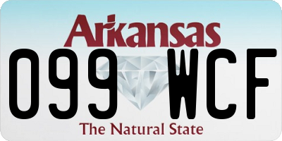 AR license plate 099WCF