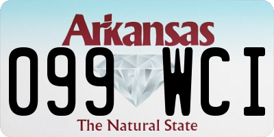 AR license plate 099WCI