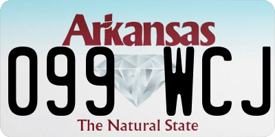 AR license plate 099WCJ