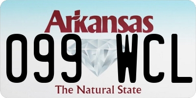 AR license plate 099WCL