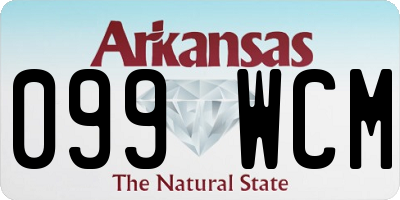AR license plate 099WCM