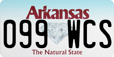 AR license plate 099WCS