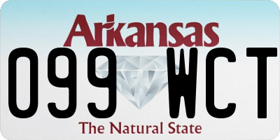 AR license plate 099WCT