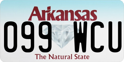 AR license plate 099WCU