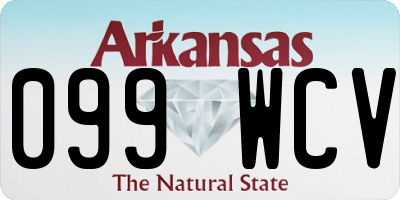 AR license plate 099WCV