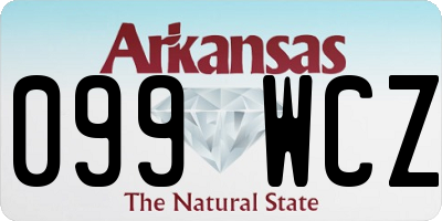 AR license plate 099WCZ