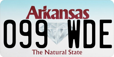 AR license plate 099WDE