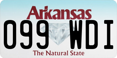 AR license plate 099WDI