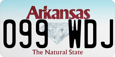 AR license plate 099WDJ